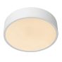 Lucide Unar - plafonnier - Ø 20 x 5 cm - 12W LED dimmable incl - 3 niveaux de dimmer - blanc