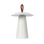 Lucide La Donna - lampe de table d'extérieur avec port USB - Ø 19,7 x 29,2 cm - 3 niveaux de gradation - 2W LED incl. - IP54 - blanc