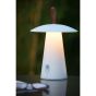 Lucide La Donna - lampe de table d'extérieur avec port USB - Ø 19,7 x 29,2 cm - 3 niveaux de gradation - 2W LED incl. - IP54 - blanc