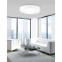 Nova Luce Fano - plafonnier - Ø 80 x 15,5 cm - 87W LED incl. - blanc