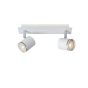 Lucide Rilou - spot en saillie - 26 x 7,5 x 12 cm - 2 x 4,5W LED dimmable incl - blanc