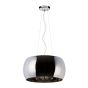 Lucide Pearl - lampe suspendue - Ø 40 x 145 cm - chrome