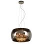 Lucide Pearl - lampe suspendue - Ø 40 x 145 cm - chrome