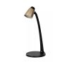 Lucide Ludo - lampe de bureau - 15,6 x 19,1 x 40,2 cm - 4,5W LED incl - noir avec or