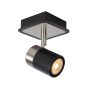 Lucide Lennert - spot pour montage en saillie 1L - 11,6 x 10 x 12,5 cm - 5W LED dimmable incl - noir