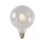 Lucide Lampe à incandescence LED classe B - Ø 9,5 x 13,8 cm - E27 - 7W dimmable - 2700K - transparent