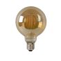 Lucide Ampoule à filament LED - Ø 9,5 x 12,5 cm - E27 - 5W dimmable - 2700K - ambre