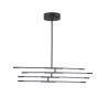 Nova Luce Raccio - lampe suspendue - 84 x 80 x 81 cm - 40W LED dimmable incl. - noir