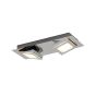 Brilliant Winner - plafonnier - 30 x 12 x 5,5 cm - gradateur à 3 niveaux - 2 x 5W LED incl. - chrome