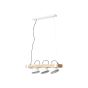 Brilliant Plow - lampe suspendue - 70 x 20 x 115 cm - blanc et brun clair