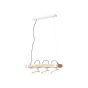 Brilliant Plow - lampe suspendue - 70 x 20 x 115 cm - blanc et brun clair