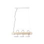 Brilliant Plow - lampe suspendue - 70 x 20 x 115 cm - blanc et brun clair