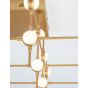 Nova Luce Atomo - plafonnier avec télécommande - 75 x 69 x 40,5 cm - 36 x 2,4W LED dimmable incl. - or