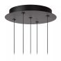 Lucide Kligande - lampe suspendue - Ø 30 x 150 cm - 5 x 7,8W LED incl. - noir