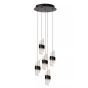 Lucide Kligande - lampe suspendue - Ø 30 x 150 cm - 5 x 7,8W LED incl. - noir