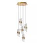 Lucide Kligande - lampe suspendue - Ø 30 x 150 cm - 5 x 7,8W LED incl. - or