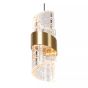 Lucide Kligande - lampe suspendue - Ø 30 x 150 cm - 5 x 7,8W LED incl. - or