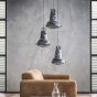 Vico Iron Grid - lampe suspendue - Ø 42 x 150 cm - gris