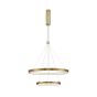 Nova Luce Empatia - lampe suspendue - Ø 60 x 120 cm - 60W dimmable LED incl. - laiton doré