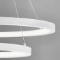 Nova Luce Empatia - lampe suspendue - Ø 60 x 120 cm - 60W LED dimmable incl. - blanc sable