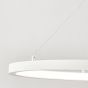 Nova Luce Empatia - lampe suspendue - Ø 60 x 120 cm - 35W LED dimmable incl. - blanc sable