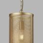 Searchlight Fishnet - lampe suspendue - Ø 20 x 150 cm - or mat