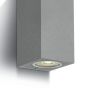 ONE Light GU10 Outdoor Cube Lights - appliques d'extérieur - 7 x 7,7 x 16,5 cm - IP65 - gris