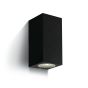 ONE Light GU10 Outdoor Cube Lights - appliques murales d'extérieur - 7 x 7,7 x 16,5 cm - IP65 - noir