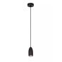 Lucide Evora - lampe suspendue - Ø 10 x 146 cm - noir