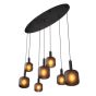 Lucide Eloise - lampe suspendue - 135 x 40 x 150 cm- noir