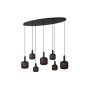 Lucide Eloise - lampe suspendue - 135 x 40 x 150 cm- noir