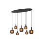 Lucide Eloise - lampe suspendue - 135 x 40 x 150 cm- noir