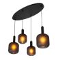 Lucide Eloise - lampe suspendue - 93 x 41 x 150 cm- noir