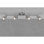 Nordlux Chicago - spot en saillie 4L - 64,5 x 12 x 16,8 cm - 4 x 4,6W LED incl. - acier brossé