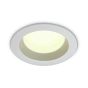 ONE Light Salle de bain Downlights - spot encastré - Ø 110 mm, Ø 95 mm encastré - 13W LED incl. - IP54 - blanc - couleur de lumière blanc chaud