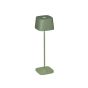 Konstsmide Capri - lampe de table d'extérieur - 10 x 10 x 36 cm - 2,2W dim to warm LED incl - rechargeable - IP54 - vert