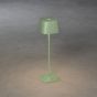 Konstsmide Capri - lampe de table d'extérieur - 10 x 10 x 36 cm - 2,2W dim to warm LED incl - rechargeable - IP54 - vert