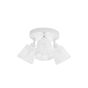 Nova Luce Sion - spot en saillie 3L - Ø 19 x 17,7 cm - blanc sable