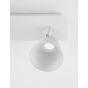 Nova Luce Biagio - spot en saillie 2L - 30 x 8 x 16 cm - 2 x 6W LED incl. - blanc sable