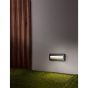 Nova Luce Pulsar - applique d'extérieur - 23 x 3 x 10 cm - 4W LED incl. - IP54 - gris foncé