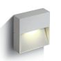 ONE Light Square Indoor/Outdoor Wall Dark Lights - applique murale extérieure - 10 x 10 x 3 cm - 3W LED incl - IP54 - blanc