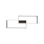 Brilliant Metis - plafonnier - 60 x 23 x 8,5 cm - 3 niveaux de gradation - 41,5W LED incl. - noir