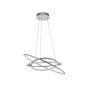 Nova Luce Livorno - lampe suspendue - Ø 60 x 120 cm - 55W LED incl - chrome