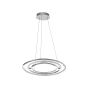 Nova Luce Livorno - lampe suspendue - Ø 60 x 120 cm - 55W LED incl - chrome