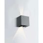 ONE Light Indoor/Outdoor Adjustable Beams - applique murale extérieure - 14 x 10,5 x 14,5 cm - 2 x 3W LED incl. - IP54 - gris