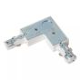 Lucide Track L-joint left - Système de rail monophasé - 230V - blanc