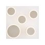 Brilliant Arre - applique/plafonnier - 45 x 45 x 11,5 cm - 3 niveaux de gradation - 42W LED incl. - blanc et or