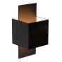 Lucide Cubo I - applique murale - 7,6 x 7,6 x 18 cm - noir