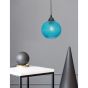 Nova Luce Porto - lampe suspendue - Ø 18 x 140 cm - bleu