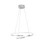 Nova Luce Viareggio - lampe suspendue - Ø 56 x 120 cm - 29W LED incl. - chrome